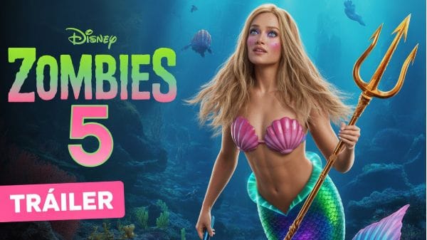 "Fan-made concept of Zombies 5 featuring a mermaid character underwater with the official Zombies 5 logo, hinting at an ocean-themed sequel with mermaids and sirens."